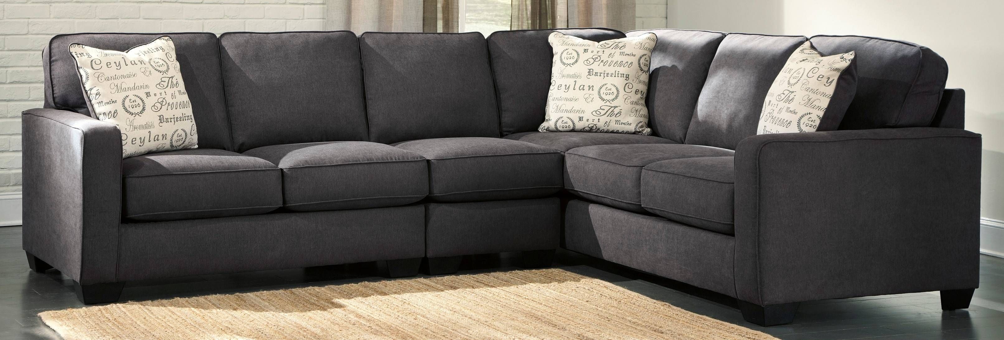 Interior: Gorgeous Lady Charcoal Sectional For Living Room In Pieces Individual Sectional Sofas (View 14 of 15)