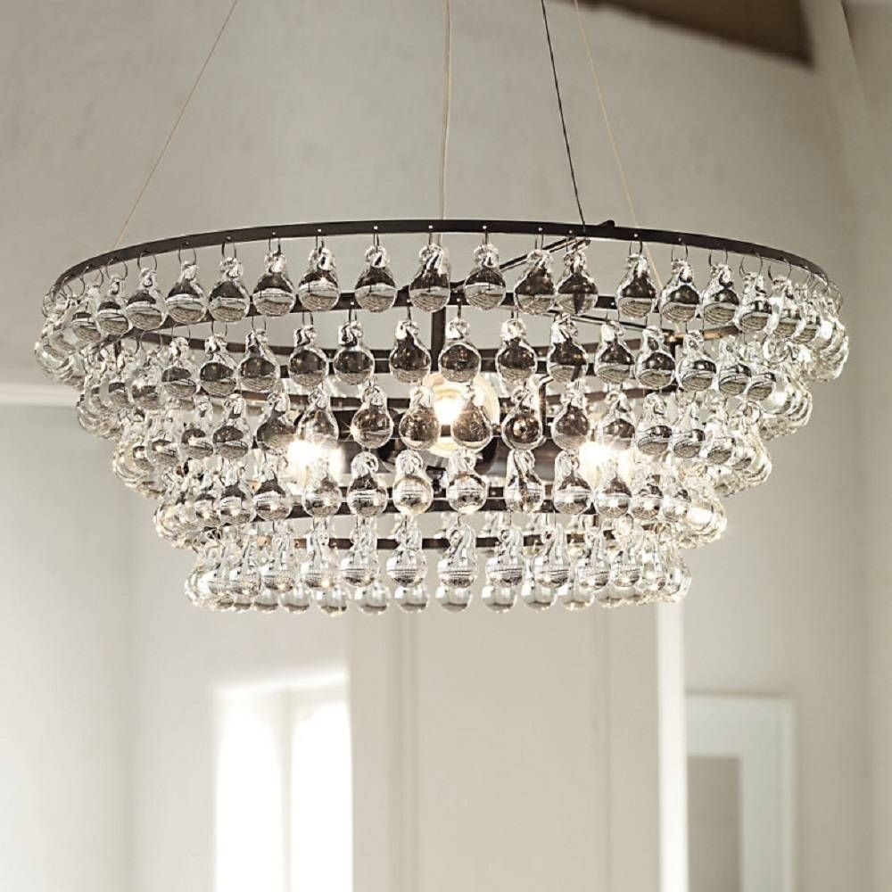 Interior: Mesmerizing Crystal Glass Orb Chandelier For Home Pertaining To Glass Orb Lights (Photo 5 of 15)