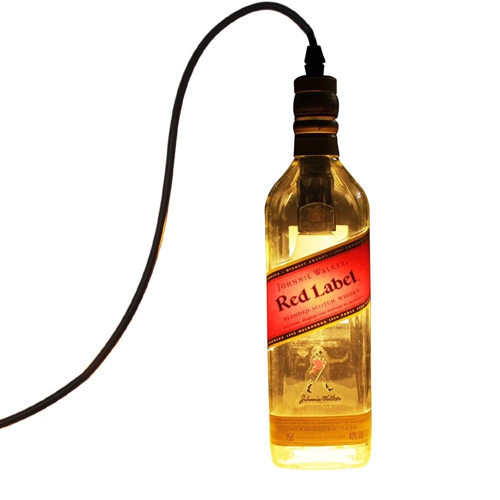 Johnnie Walker Red Label Hanging Liquor Bottle Pendant Lamp Light With Liquor Bottle Pendant Lights (Photo 12 of 15)