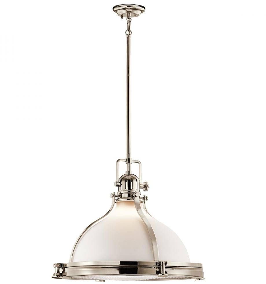 Kichler 43768pn Hatteras Bay Nautical Polished Nickel Pendant With Regard To Polished Nickel Pendant Lights Fixtures (View 3 of 15)