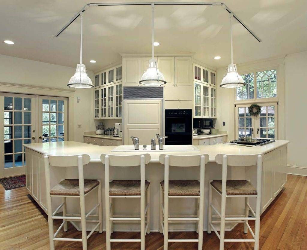 Kitchen ~ Glass Pendant Lights For Kitchen Island Rustic Kitchen Within Single Pendant Lighting For Kitchen Island (Photo 5 of 15)