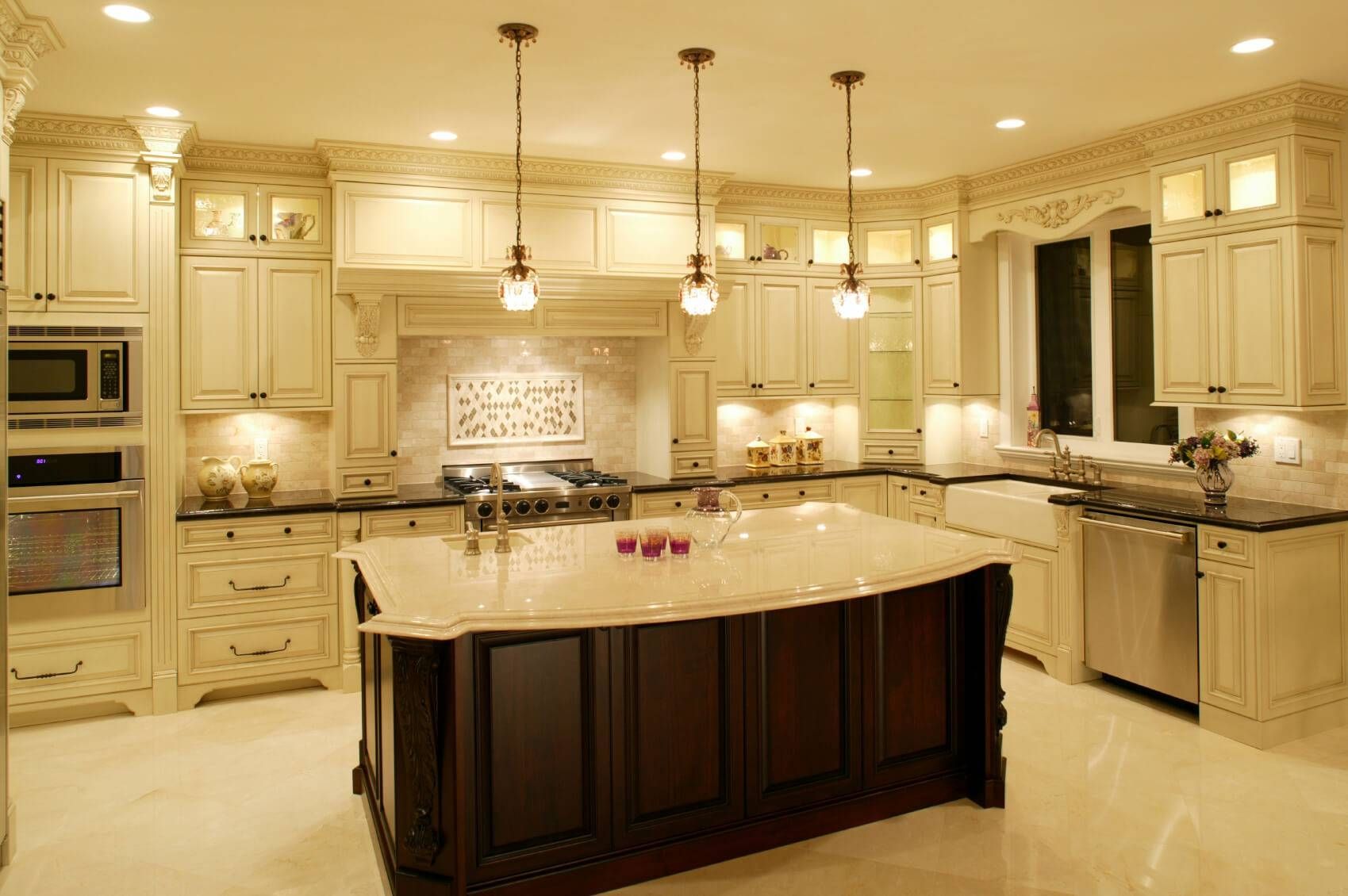Kitchen Islands : Kitchen Island Lights With Long Kitchen Island With Regard To Benson Pendants (View 12 of 15)
