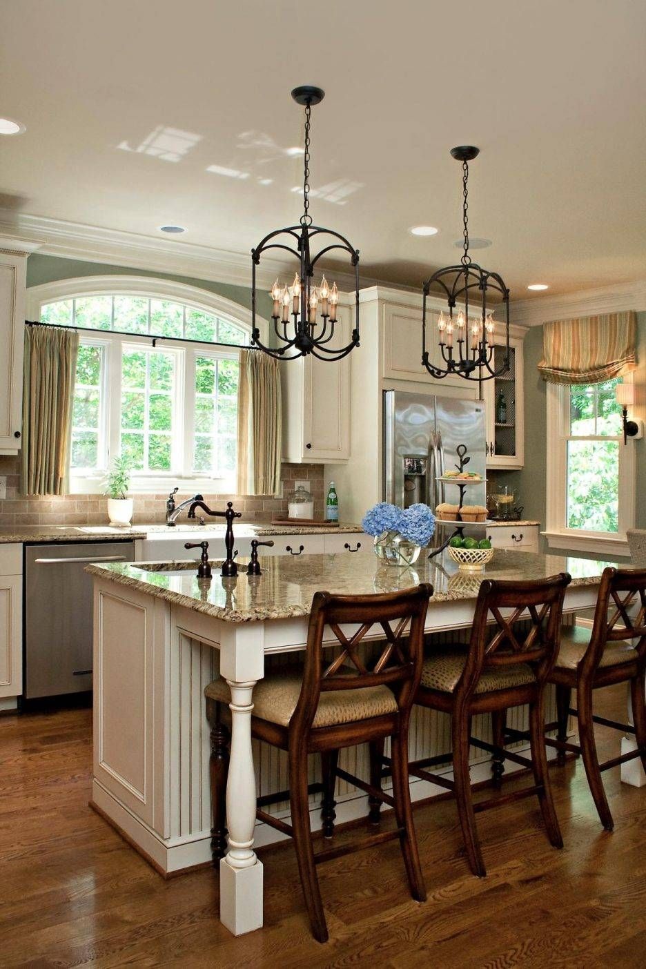 Kitchen : Pendant Lighting Over Kitchen Island Wolfley With Intended For Wrought Iron Light Pendants (View 14 of 15)