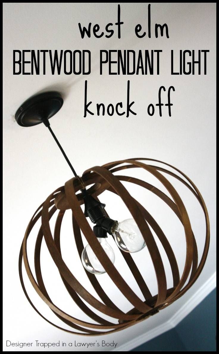 Knock Off Bentwood Pendant Light {via Designer Trapped In A Throughout Bent Wood Pendant Lights (Photo 14 of 15)