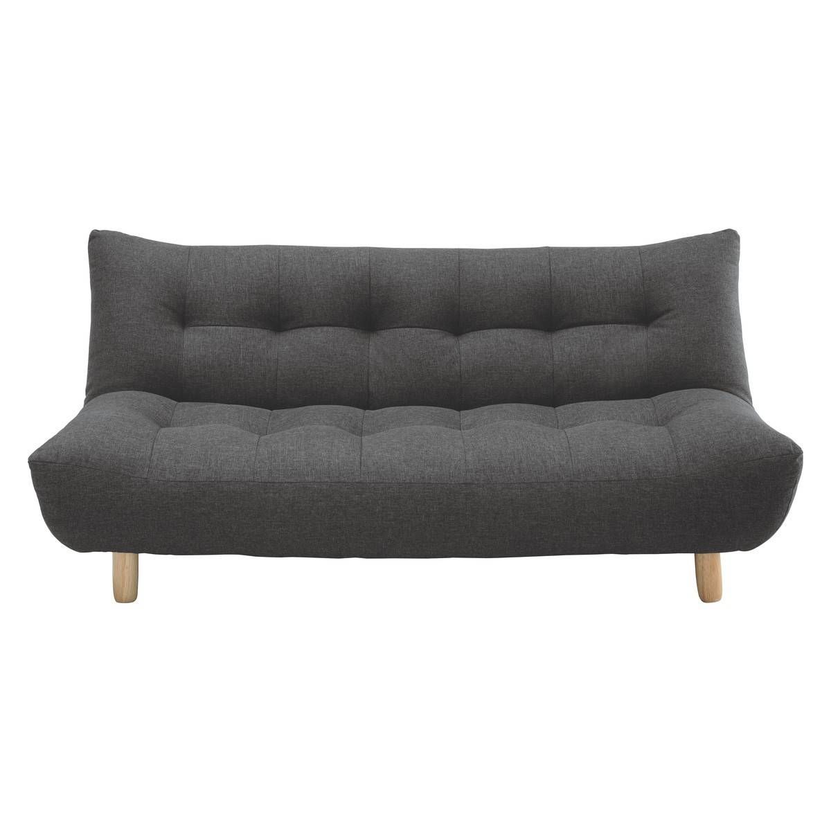 Kota Charcoal Fabric 2 Seater Sofa Bed | Buy Now At Habitat Uk For Sofa Beds (Photo 13 of 15)