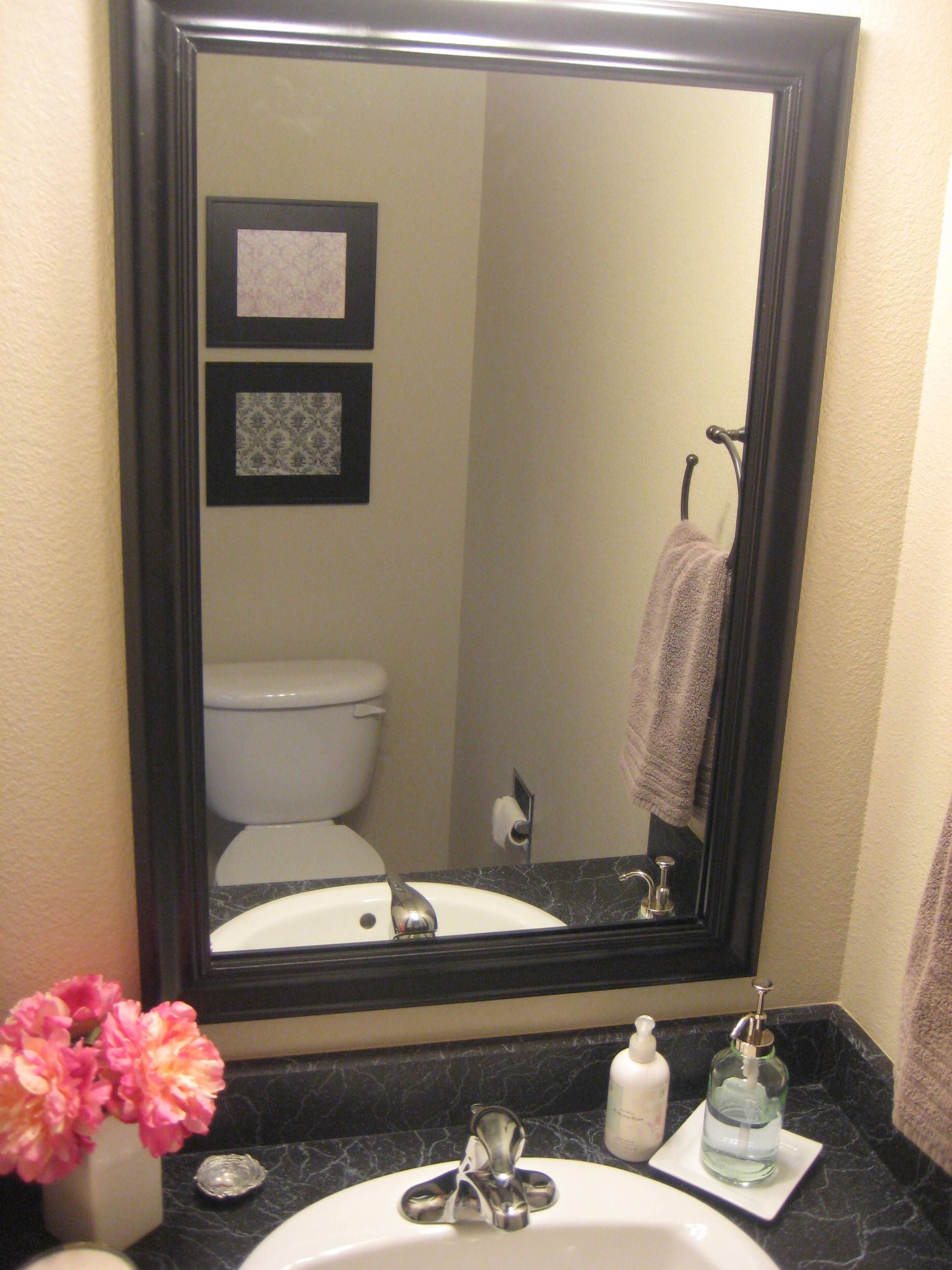Large Black Framed Wall Mirror – Harpsounds.co Intended For Black And Gold Wall Mirrors (Photo 14 of 15)