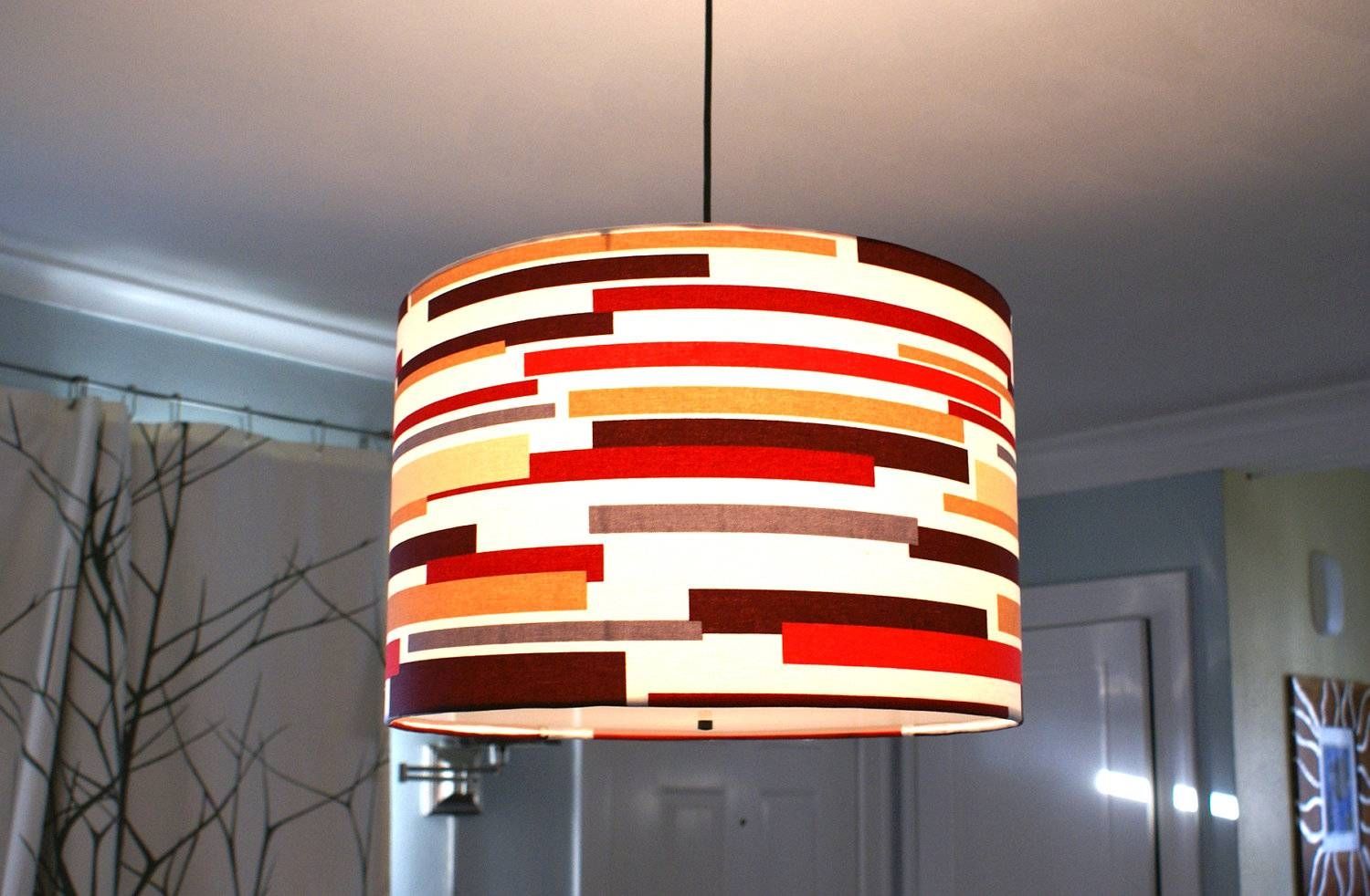 Featured Photo of 2024 Latest Red Drum Pendant Lights