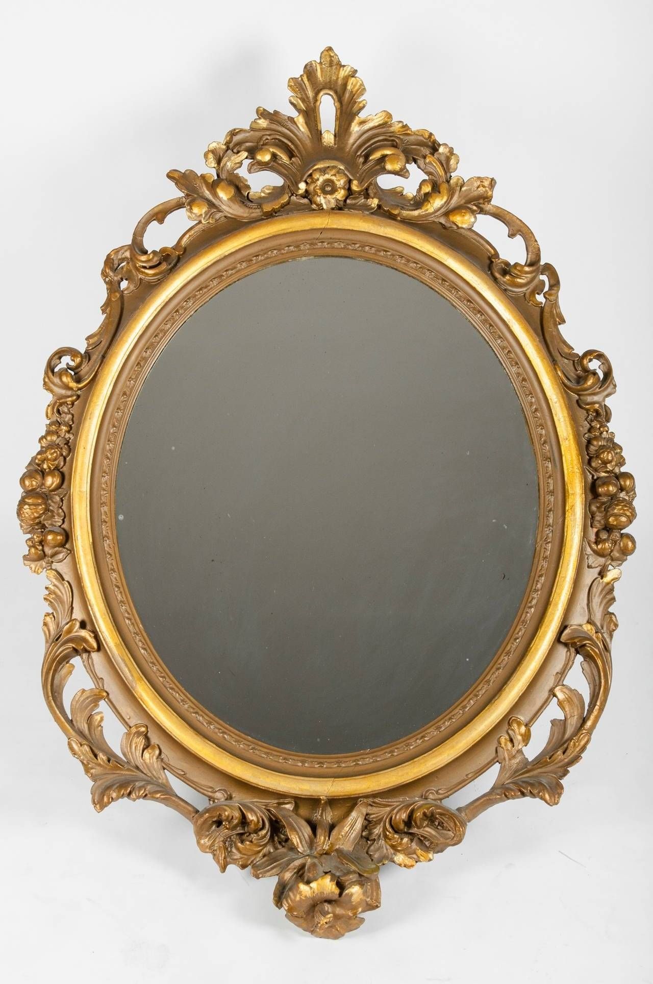 Large Gold Gilt Gesso Mirror For Sale At 1stdibs Within Gold Gilt Mirrors (View 11 of 15)