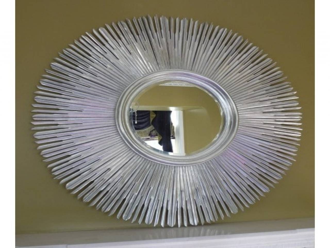 Large Round Silver Mirror 57 Trendy Interior Or Design Wall Pertaining To Round Silver Mirrors (View 13 of 15)