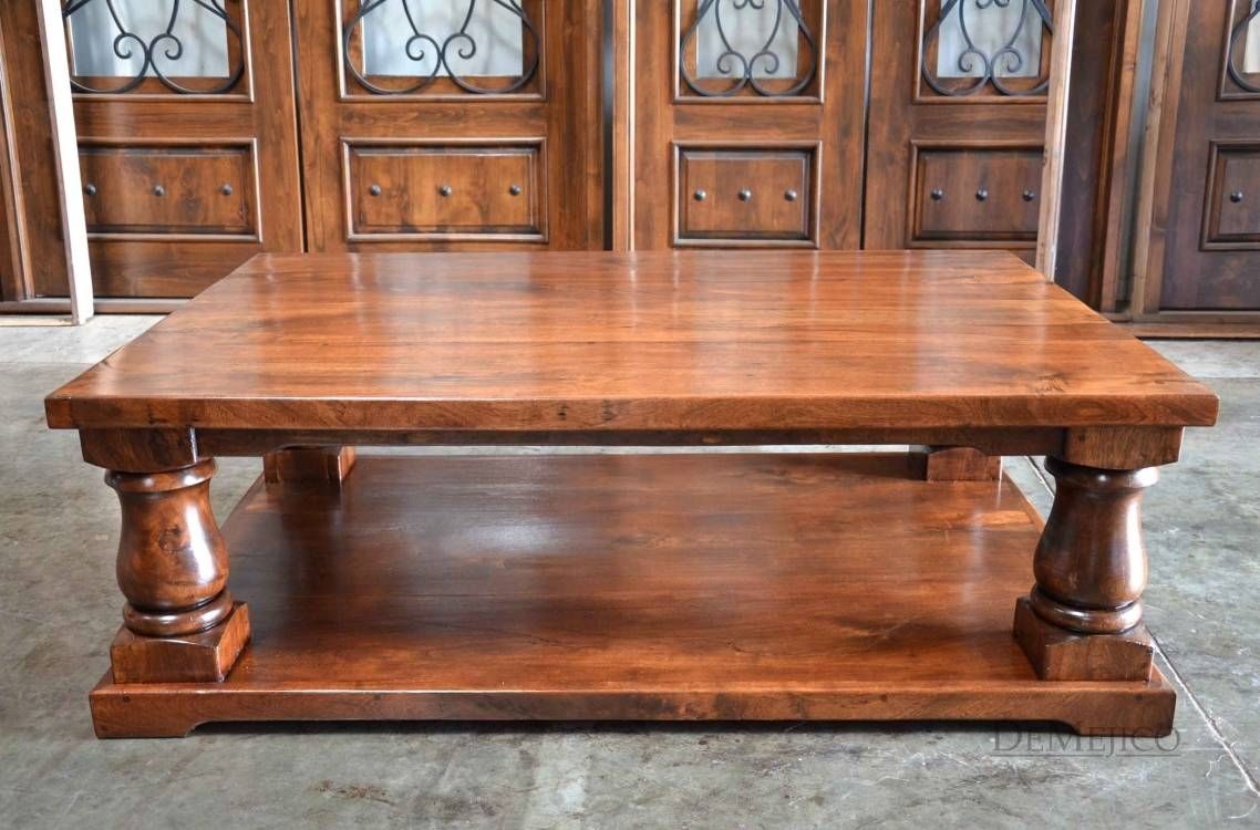 Large Rustic Coffee Table | Coffee Table Design Intended For Large Rustic Coffee Tables (Photo 1 of 15)