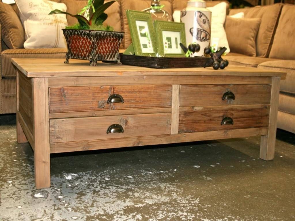 Large Rustic Storage Coffee Table : Diy Secret Rustic Storage Intended For Rustic Square Coffee Table With Storage (View 12 of 15)