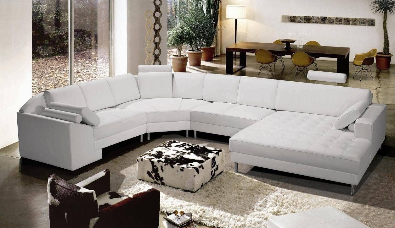 Leather Modern Sectional Sofa, Contemporary Leather Sectional In Leather Modern Sectional Sofas (Photo 1 of 15)