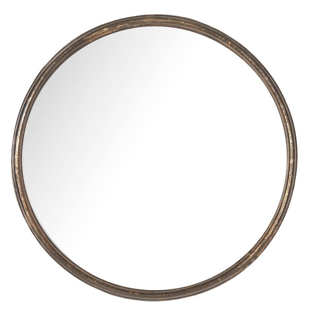 Libby Hollywood Regency Thin Frame Antique Bronze Round Mirror For Round Antique Mirrors (View 10 of 15)
