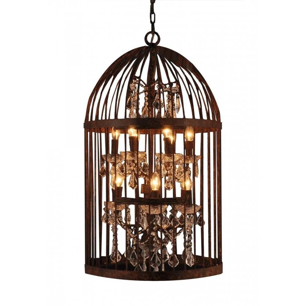 Libra Company Bird Cage 036178 Antique Bronze Lantern Hanging In Birdcage Pendant Light Chandeliers (Photo 1 of 15)
