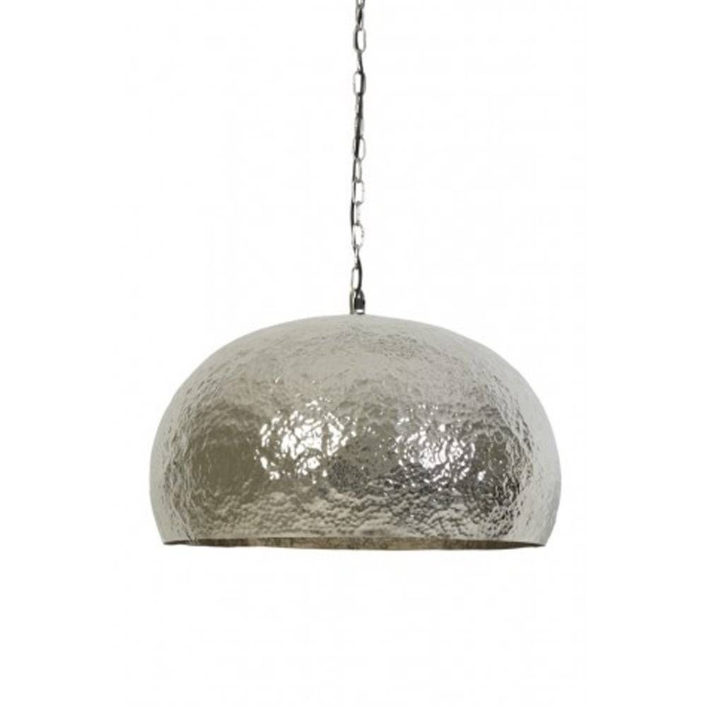 Light & Living Marit Large Pendant With Hammered Nickel Shade In Hammered Pendant Lights (View 5 of 15)