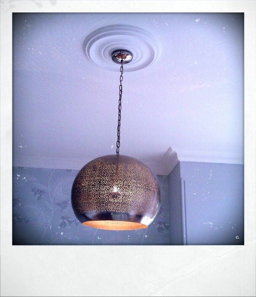 Lighting | Decorator's Notebook Blog Within Punched Tin Pendant Lights (View 15 of 15)