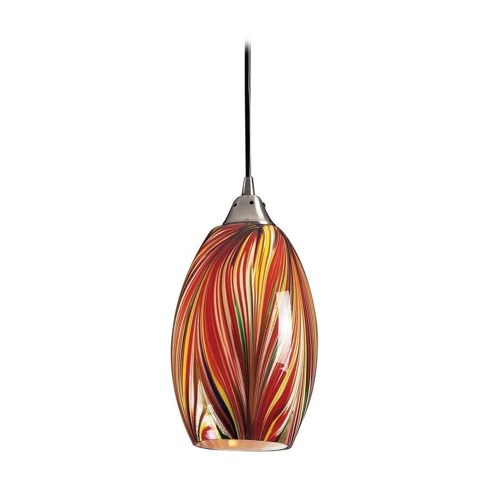 Lighting Design Ideas: Best Examples Of Art Glass Pendant Lights Inside Handmade Glass Pendant Lights (View 7 of 15)