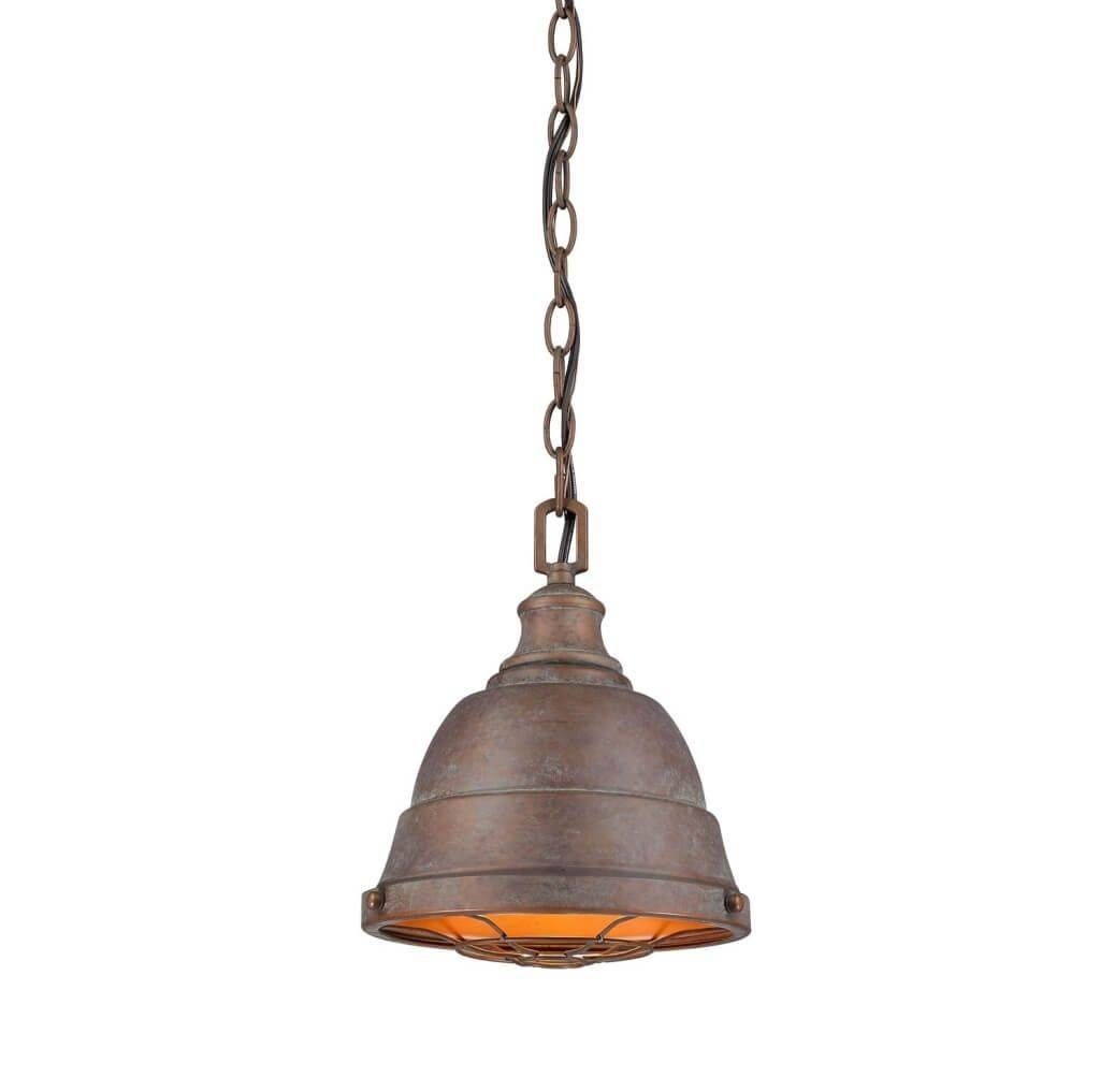 Lighting: Modern Antique Copper Barn Pendant Lighting Design Regarding Hammered Copper Pendant Lights (Photo 13 of 15)
