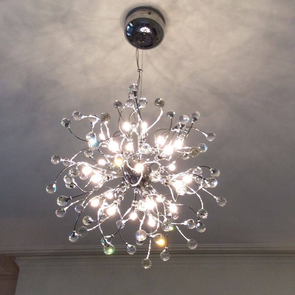 Lovely John Lewis Crystal And Chrome Ceiling Pendant Light (nebula Regarding John Lewis Ceiling Pendant Lights (Photo 1 of 15)