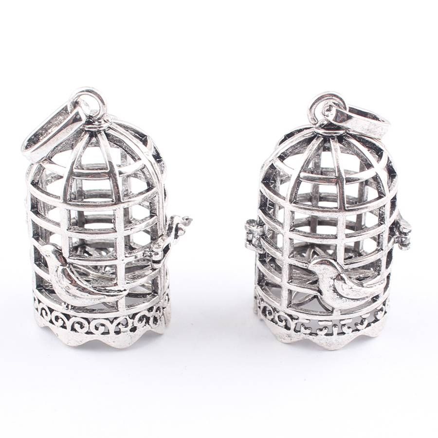 Lubingshine Diffuser Perfume Locket For Necklace Antique Silver With Regard To Birdcage Pendants (View 12 of 15)