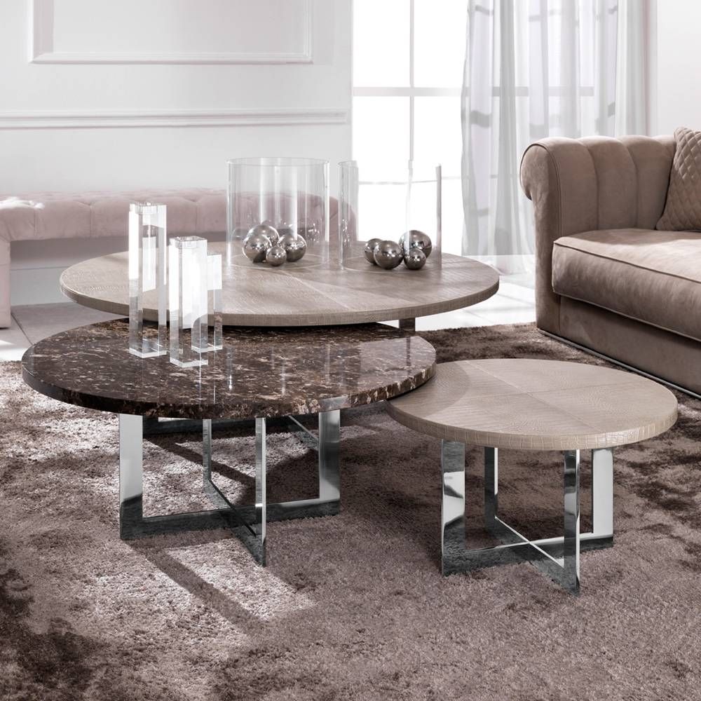 Luxury Nest Of Round Coffee Tables | Juliettes Interiors – Chelsea Throughout Luxury Coffee Tables (View 1 of 15)