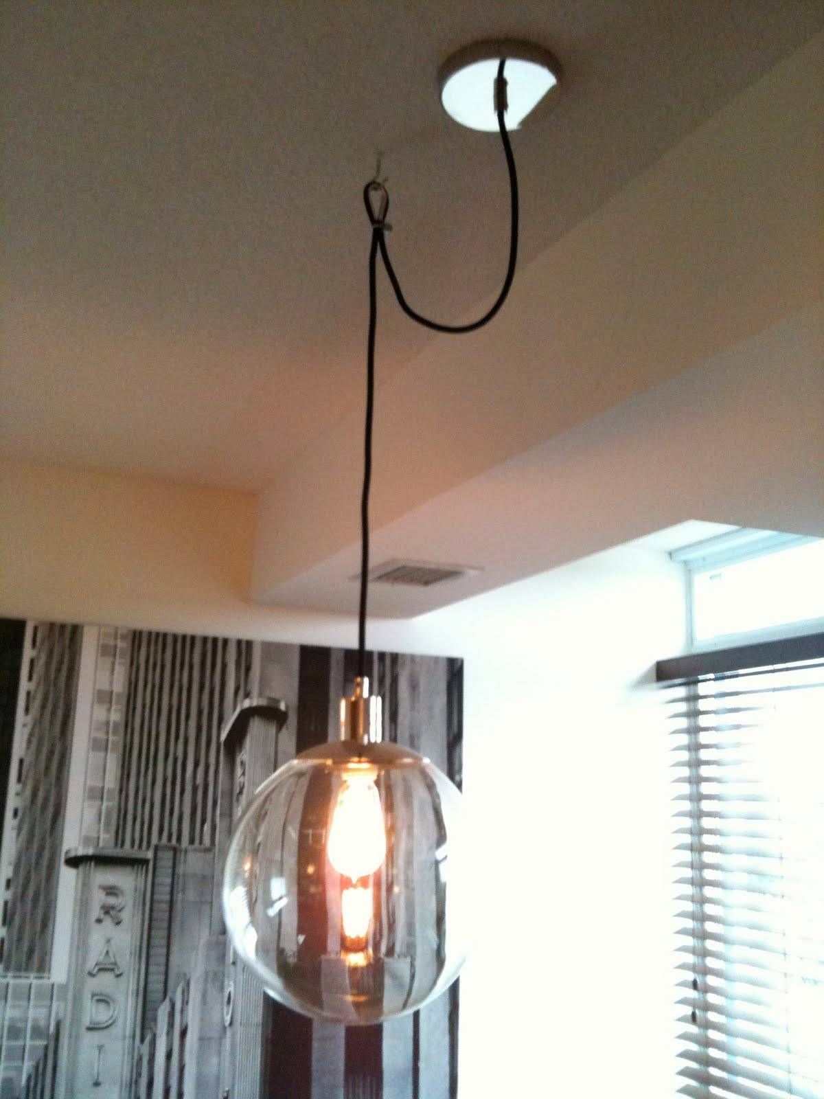 plug in hanging light home
