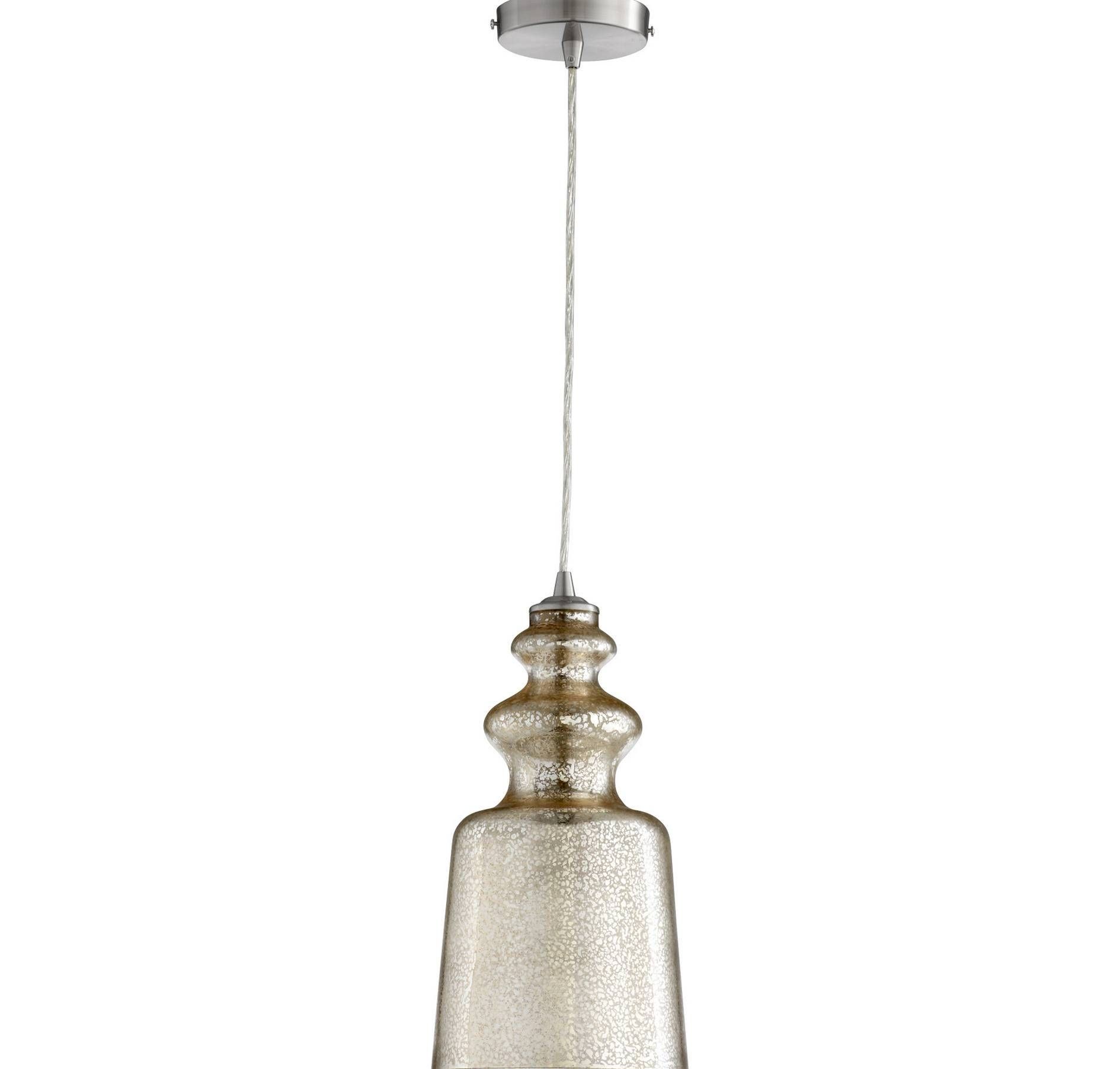 Mercury Glass Pendant Light – Helpformycredit With Serena Antique Mercury Glass Pendants (View 1 of 15)