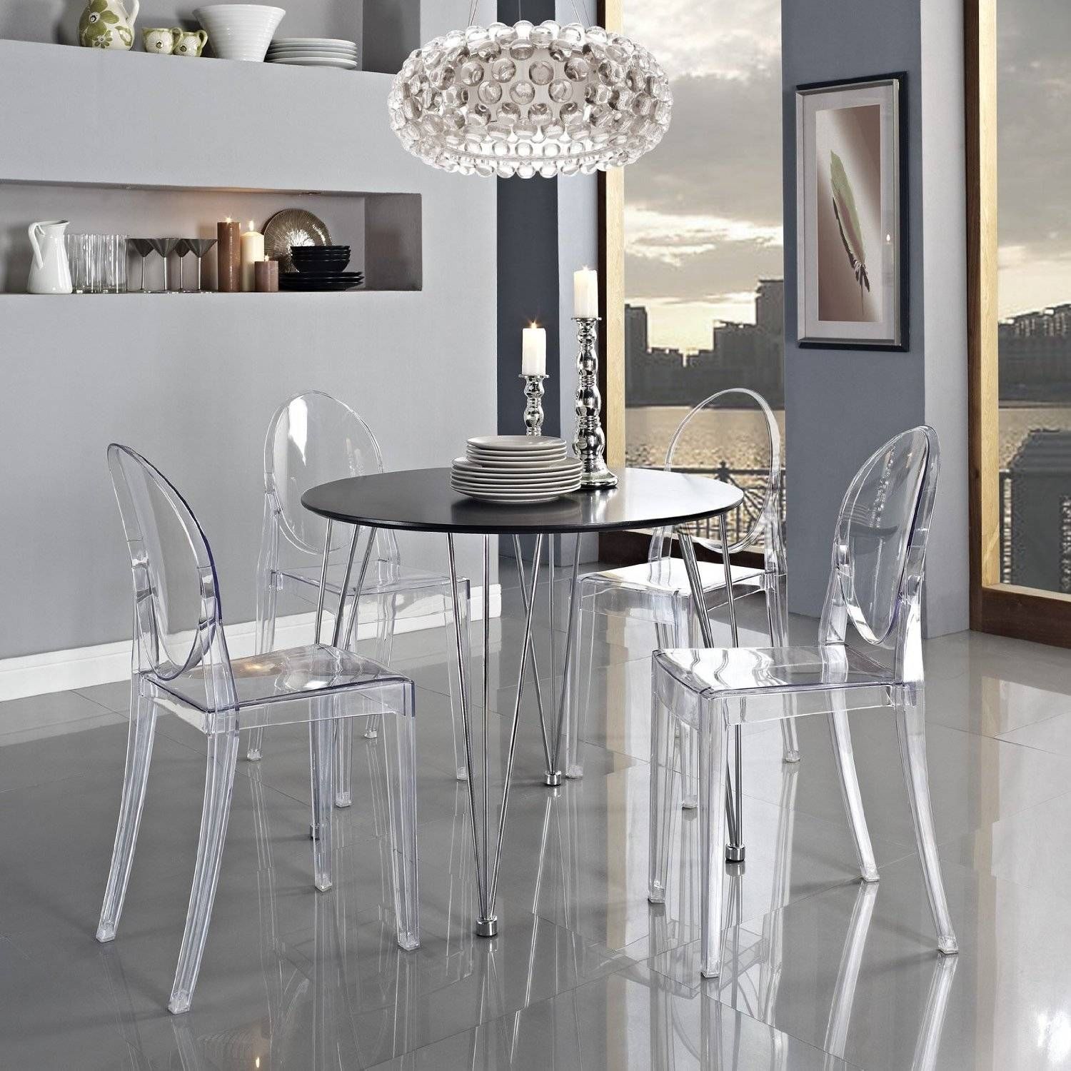 Modagrife Page 41 – Small 4 Chair Dining Table. Acrylic Dining Throughout West Elm Cluster Pendants (Photo 8 of 15)