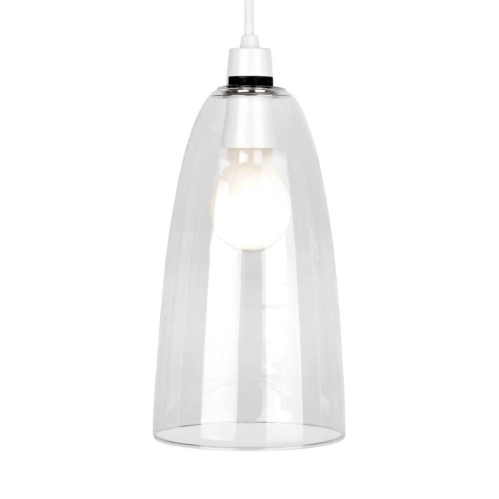 Modern Clear Glass Ceiling Pendant Light Lamp Shade Lampshade With Regard To Glass Pendant Lights Shades Uk (View 14 of 15)