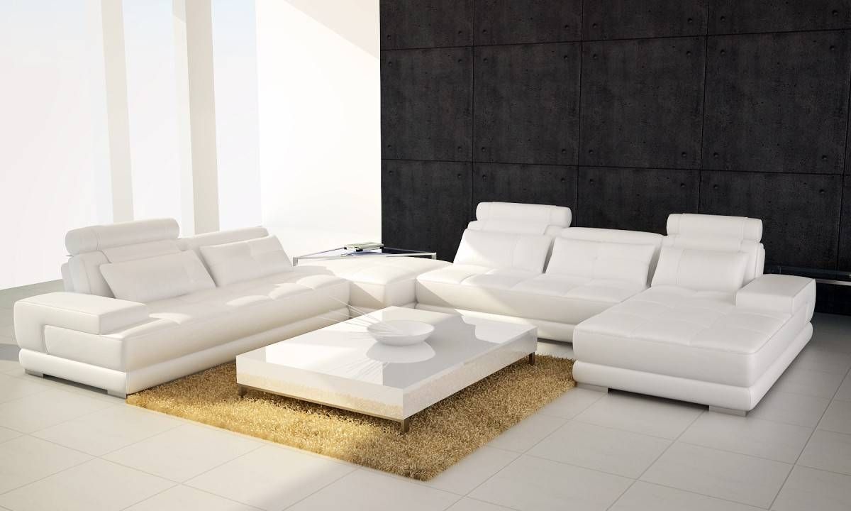 Modern Leather Sectional Sofa 5005 Within Leather Modern Sectional Sofas (View 14 of 15)