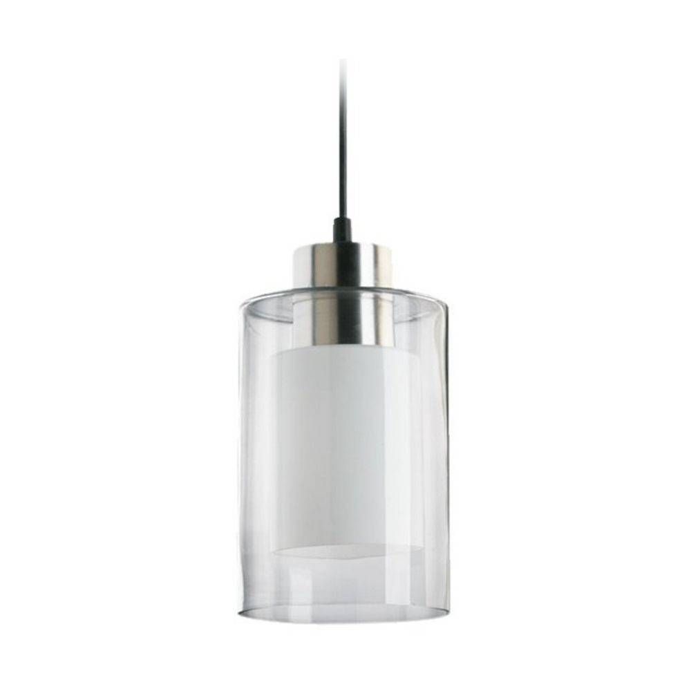 Modern Mini Pendant Light With Double Cylinder Glass Shades | 882 For Double Pendant Light Fixtures (Photo 5 of 15)