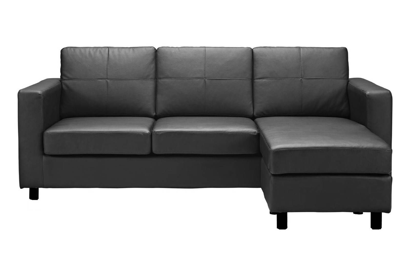 Modern Reversible Small Space Configurable Bonded Leather With Small Spaces Configurable Sectional Sofas (View 9 of 15)