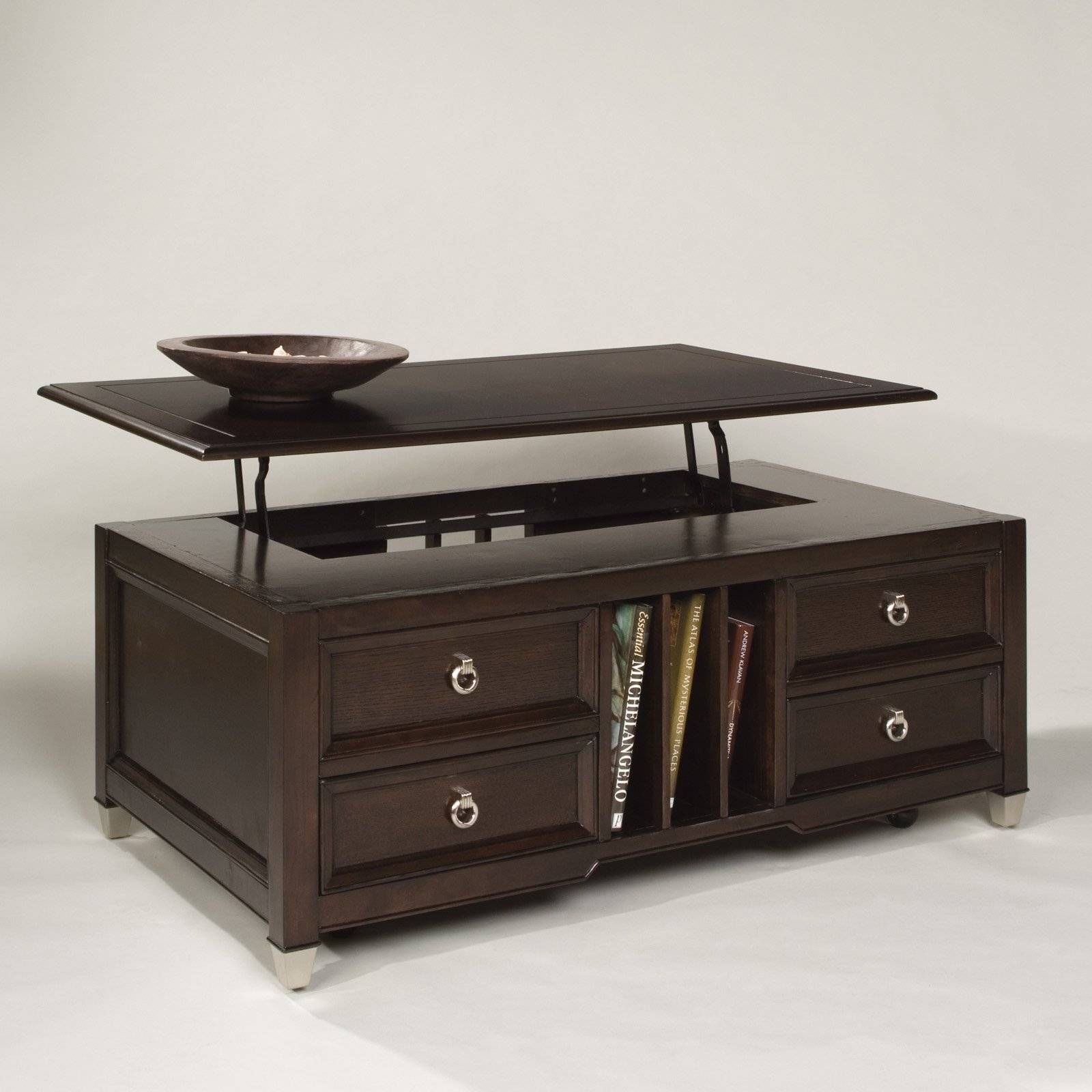 Modern Square Coffee Table With Storage With Trendy Espresso With Regard To Square Coffee Table With Storage Drawers (View 15 of 15)