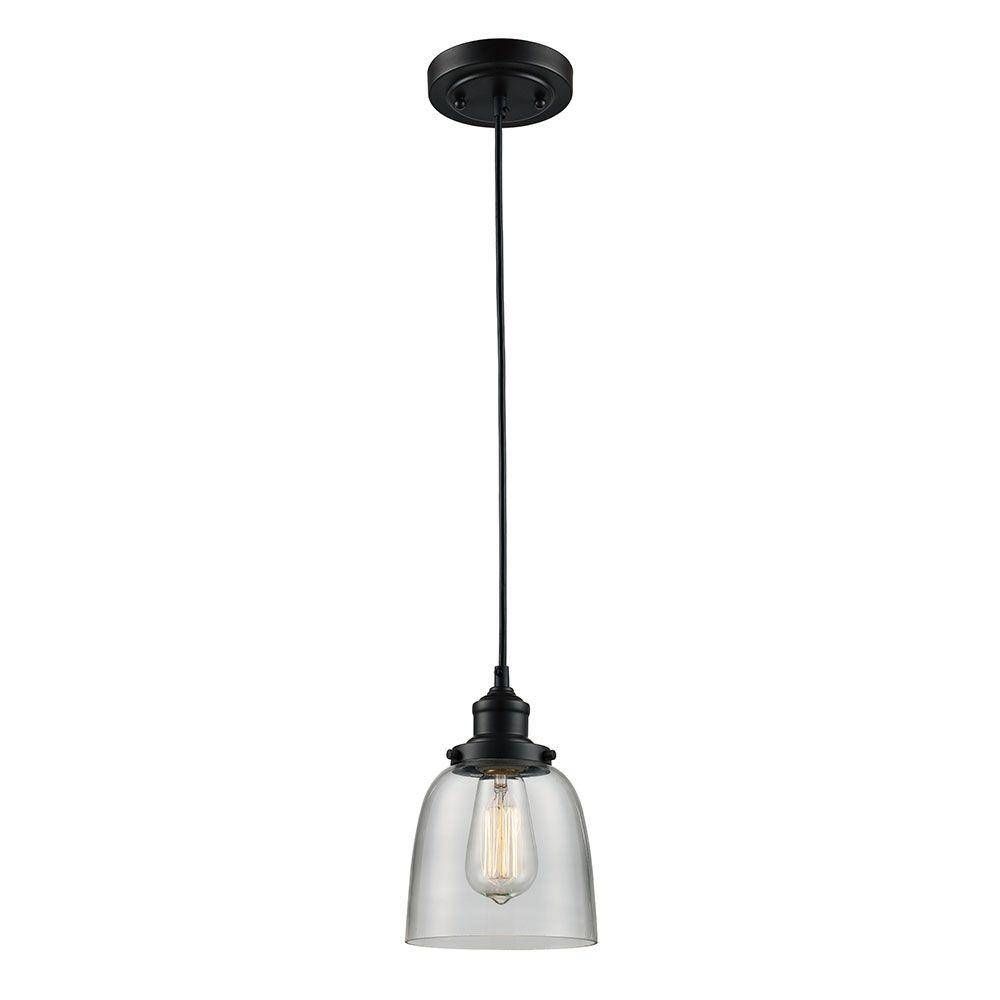 Monteaux Lighting 1 Light Oil Rubbed Bronze Glass Mini Pendant In Oil Rubbed Bronze Mini Pendant Lights (View 4 of 15)