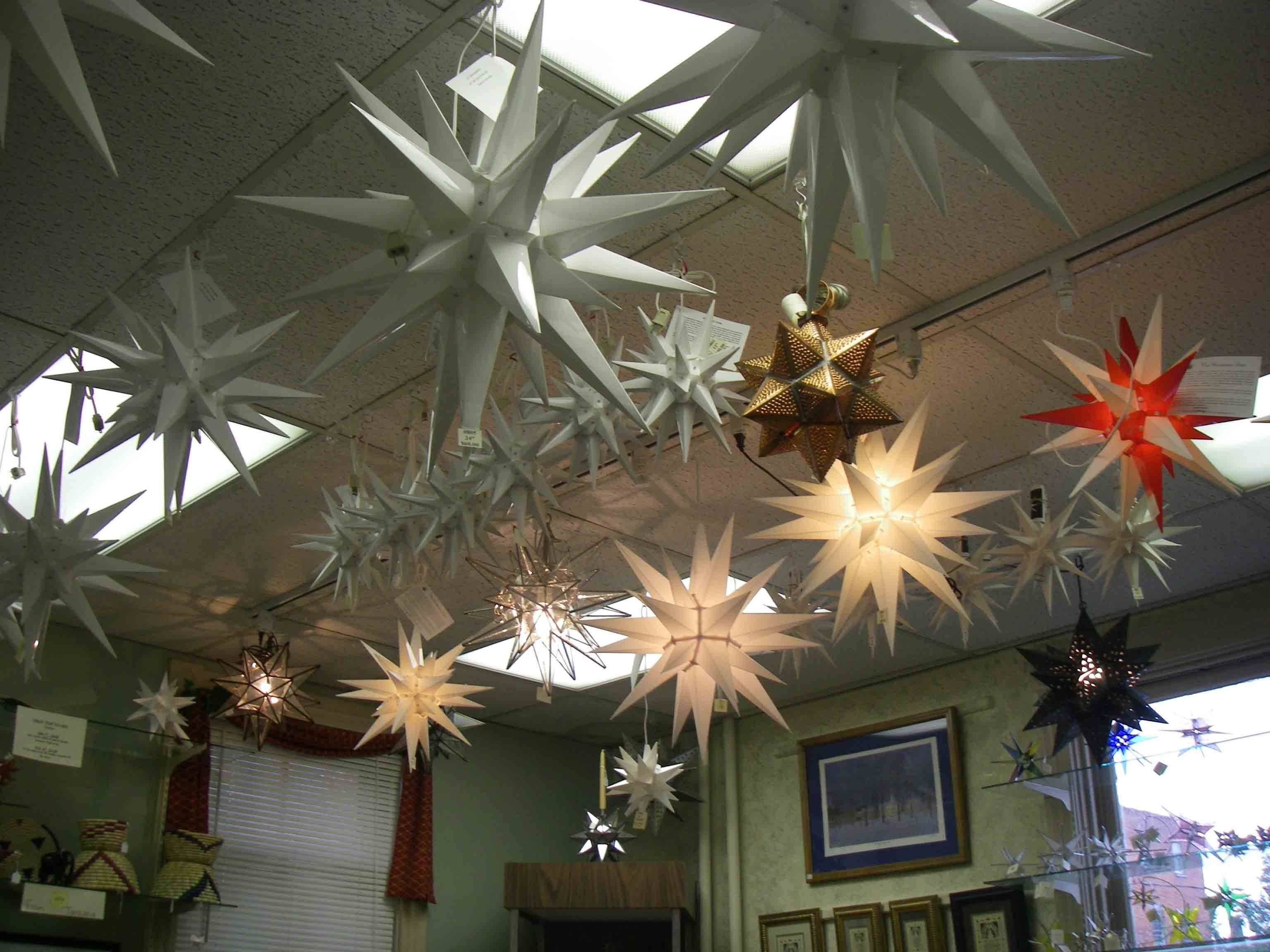 Moravian Star Pendant Light For Sale With With A Wide Selection Of Intended For Paper Star Pendant Lights (View 3 of 15)
