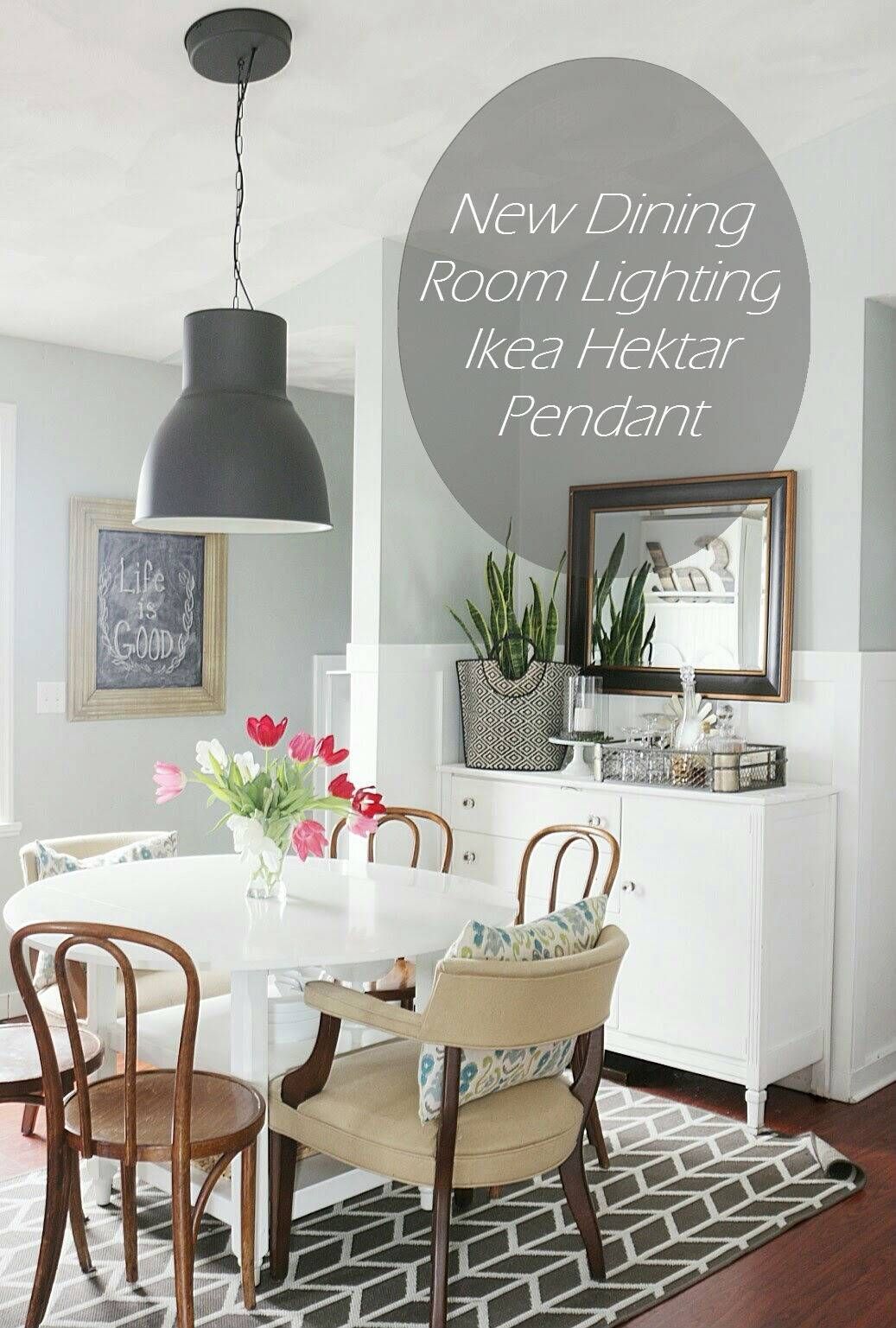 New Dining Room Lighting, Ikea Hektar Pendant – Fearfully With Ikea Drum Lights (View 13 of 15)