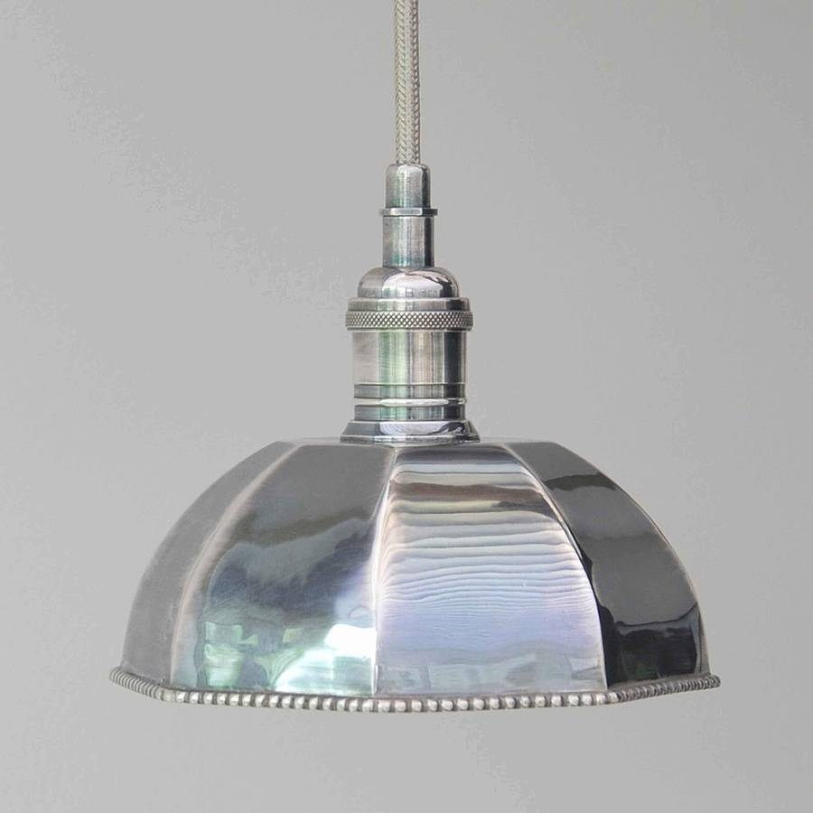 Octagonal Chrome Pendant Lightidyll Home | Notonthehighstreet Intended For Octagon Pendant Lights (Photo 1 of 15)