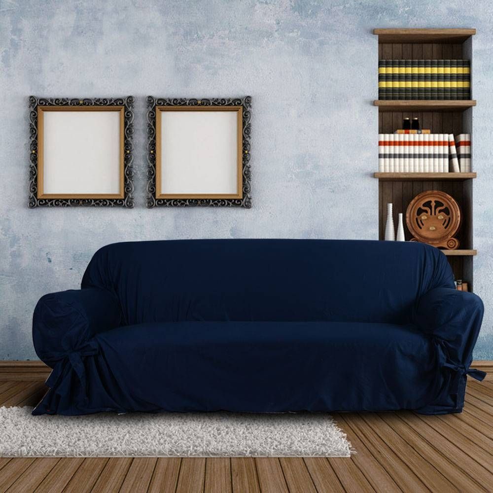 Online Buy Wholesale Blue Slipcovers From China Blue Slipcovers Regarding Blue Sofa Slipcovers (View 7 of 15)