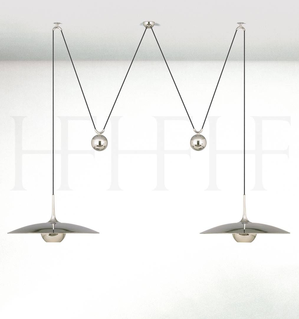 Onos 55 D Adjustable Pendant Lamp, Double Pullhector Finch Throughout Double Pendant Lighting (Photo 7 of 15)