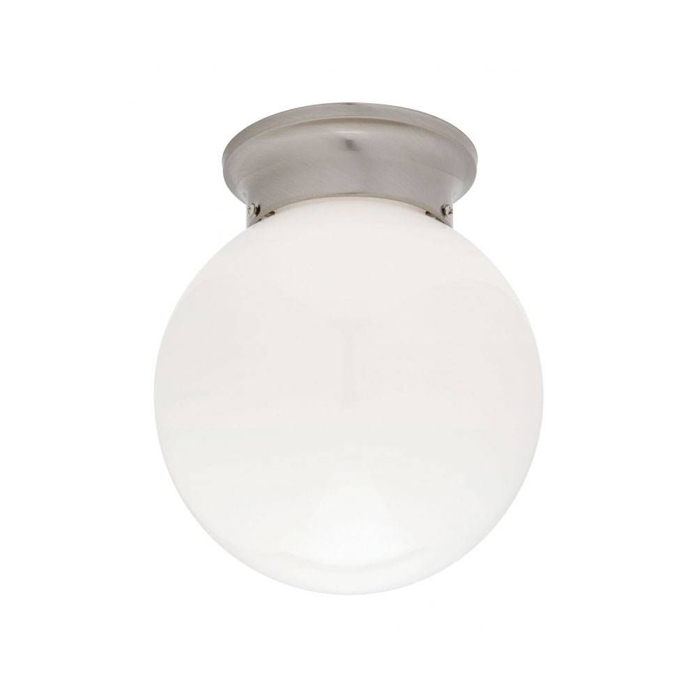 Opal 8" Ball Diy Batten Fix Brushed Chrome | Online Lighting Regarding Batten Fix Lights (View 5 of 15)