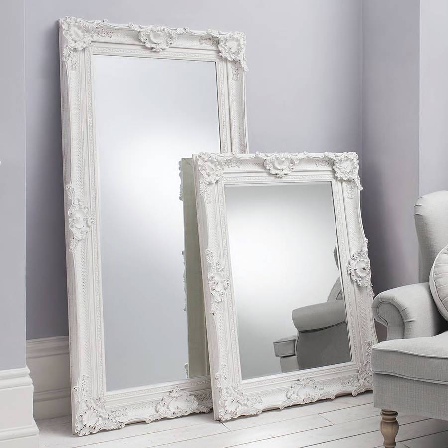 Ornate White Wall And Leaner Mirrorprimrose & Plum For Ornate Leaner Mirrors (Photo 1 of 15)