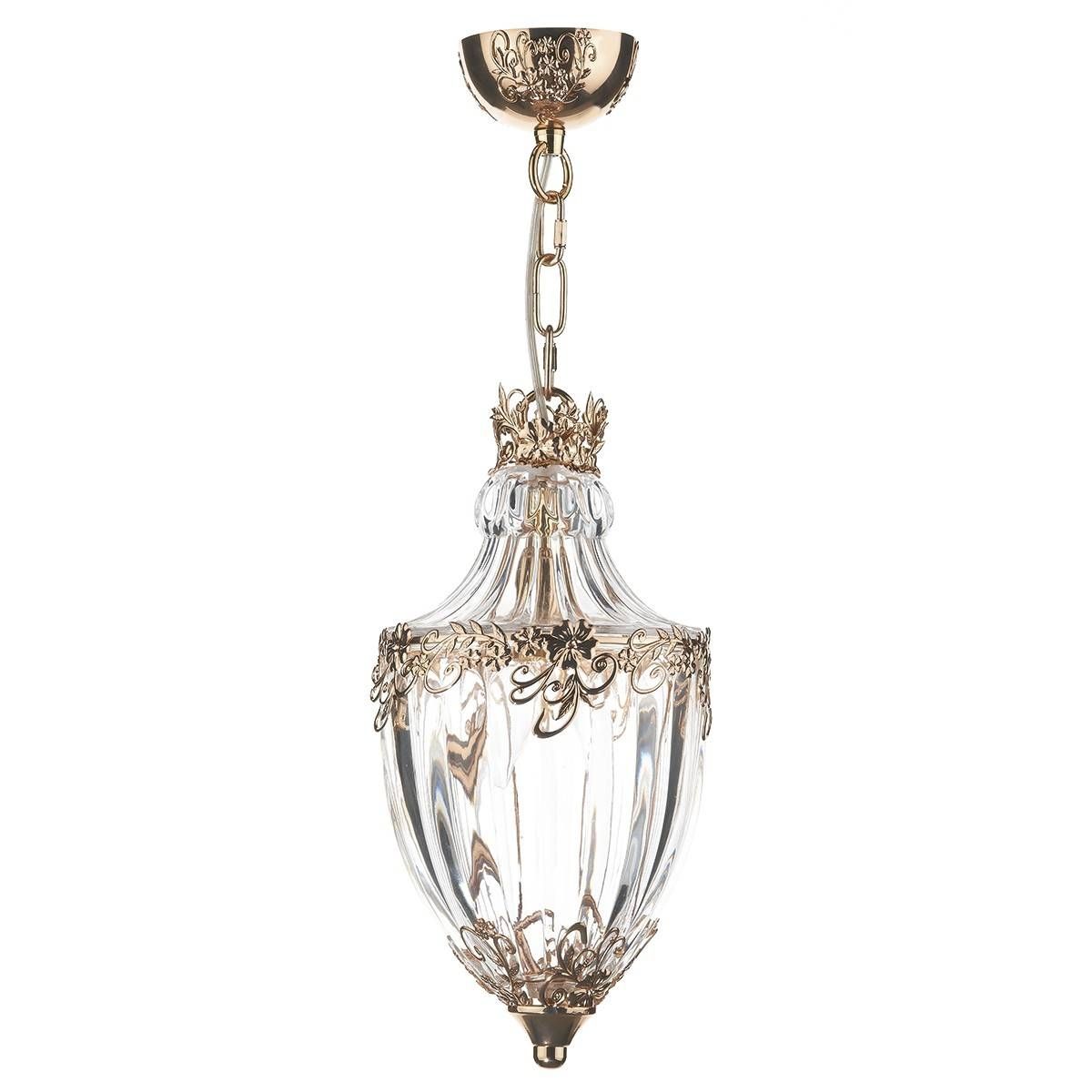 Ottoman 1 Light Pendant French Gold Regarding French Glass Pendant Lights (View 12 of 15)