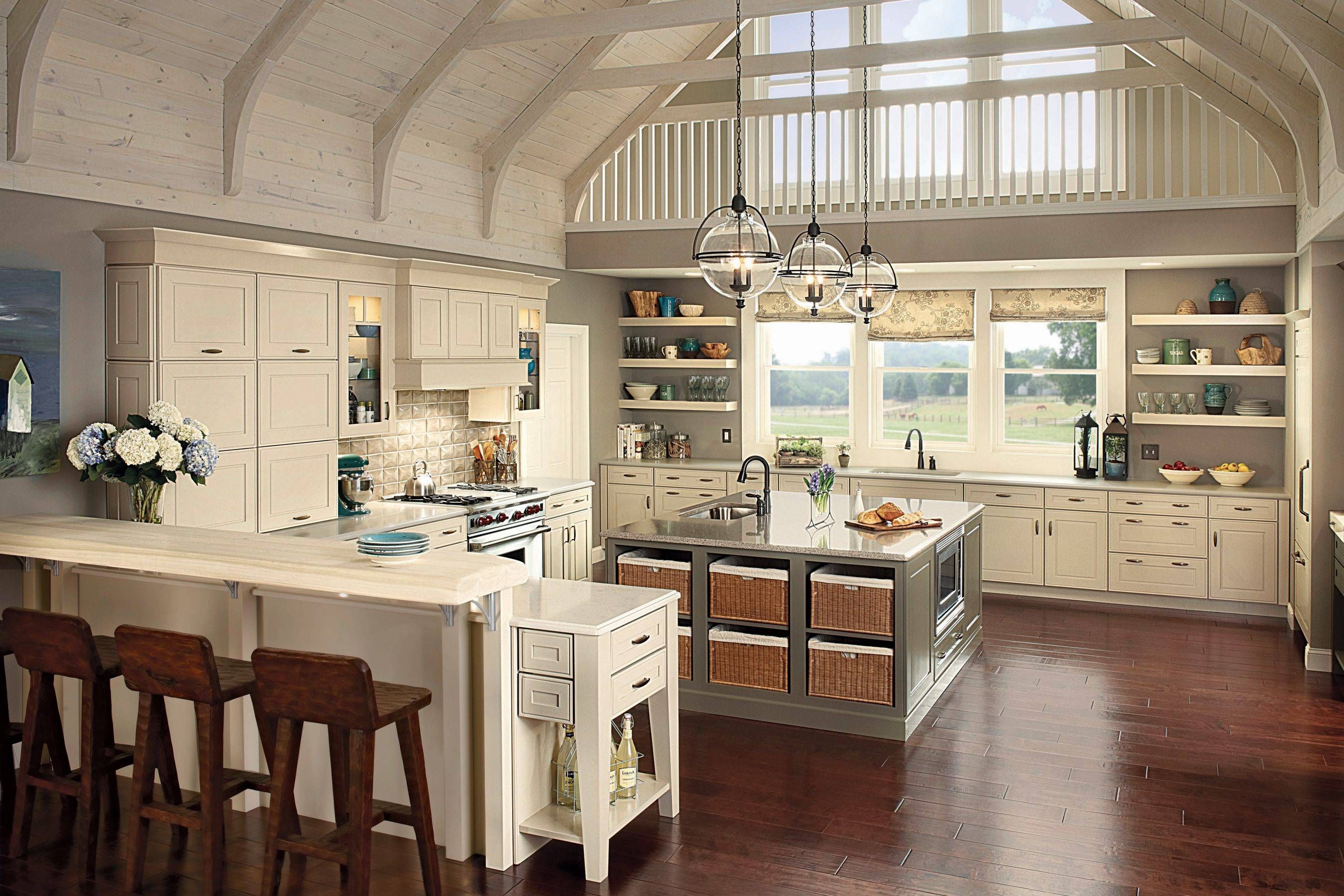 Overhelming Cupola Kitchen Concept With High Ceiling And Fancy Within Pendant Lighting For High Ceilings (View 13 of 15)