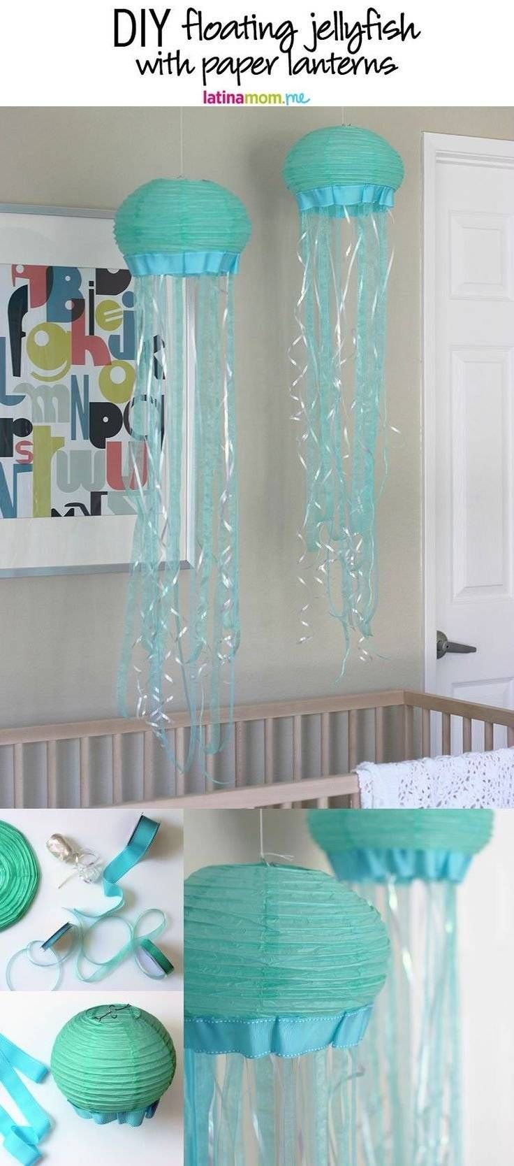 Paper Lanterns For Room Decor Decorating With Party Ideas Hanging Within Jellyfish Inspired Pendant Lights (View 5 of 15)