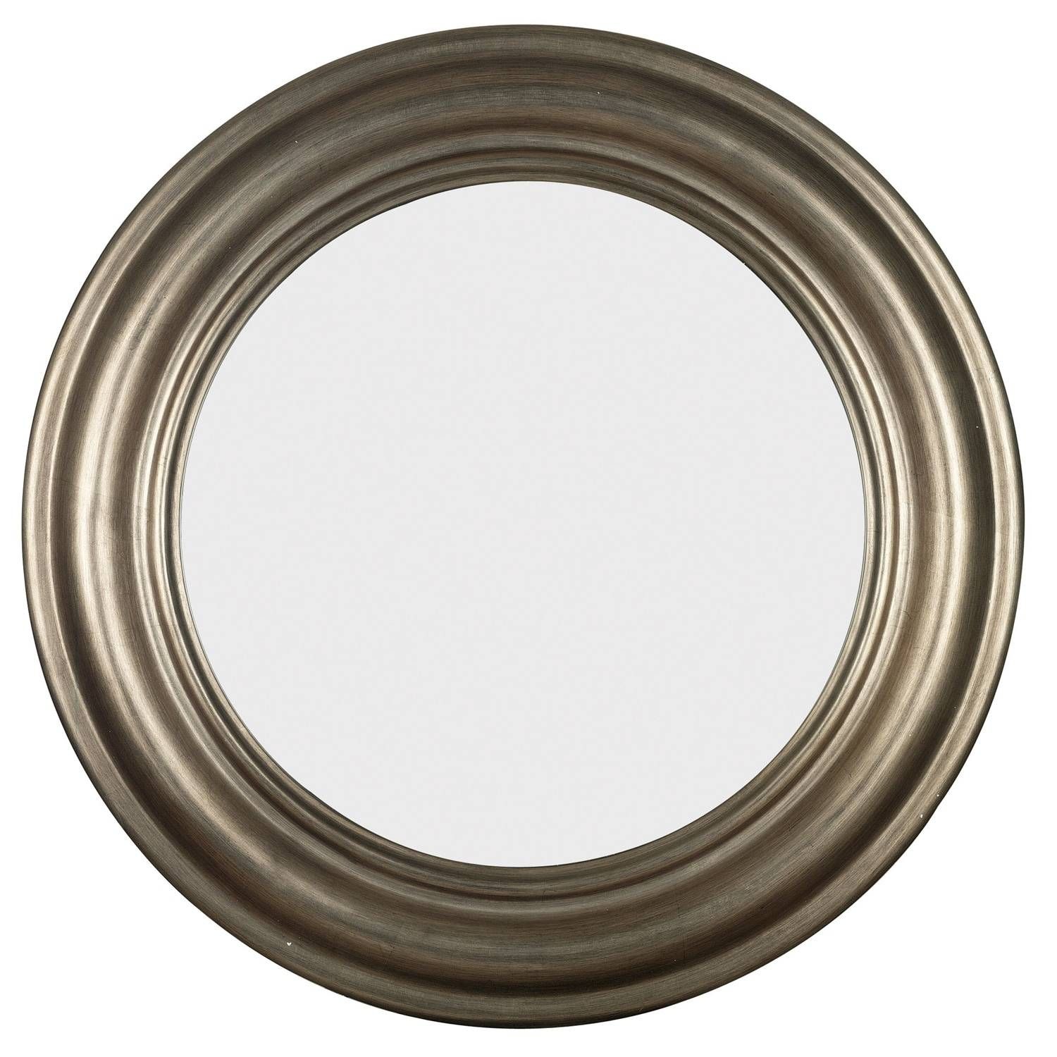 Pasco Round Antique Silver Wall Mirror – Free Shipping Today Throughout Round Antique Mirrors (View 3 of 15)