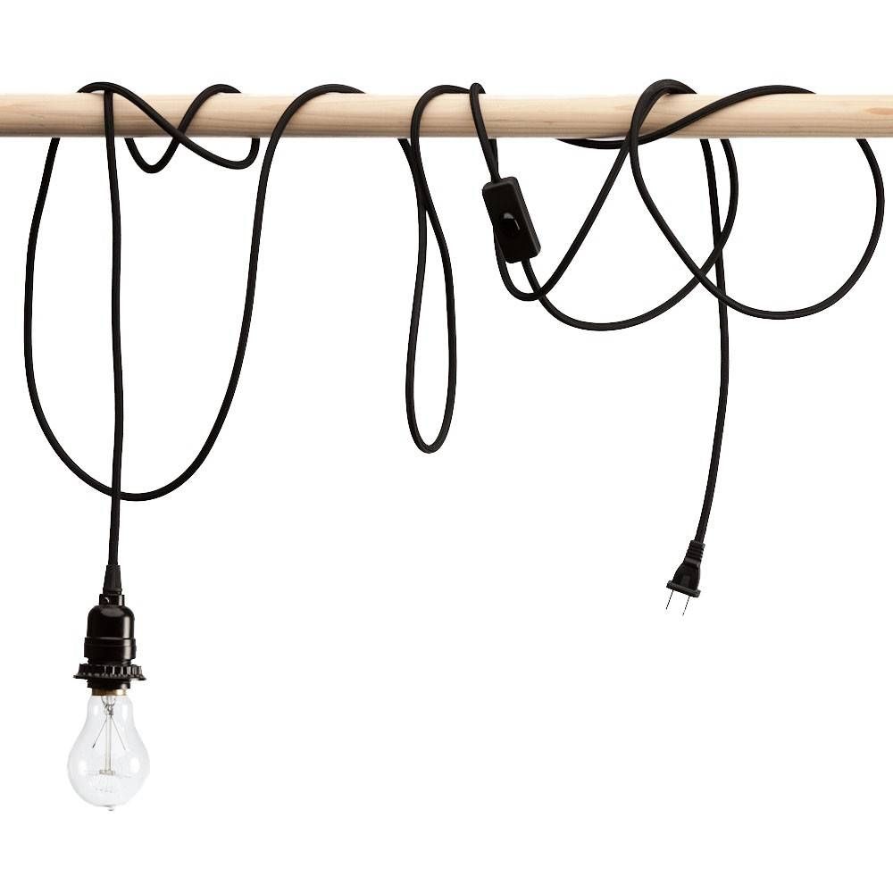 Pendant Light Cords – Single Light Bulb Cords Within Pendant Lights With Coloured Cord (View 12 of 15)