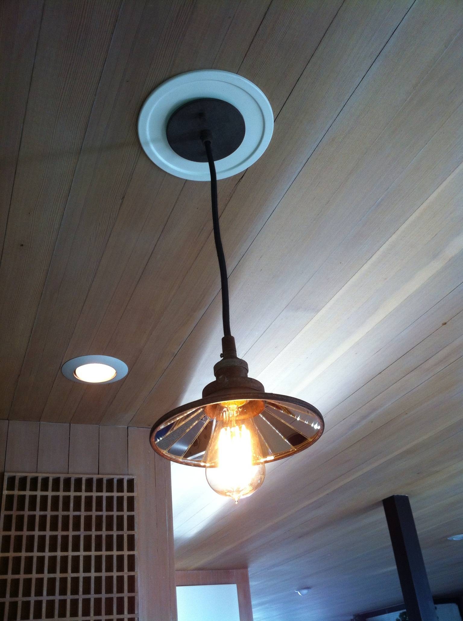 Featured Photo of 15 Photos Recessed Lights to Pendant Lights