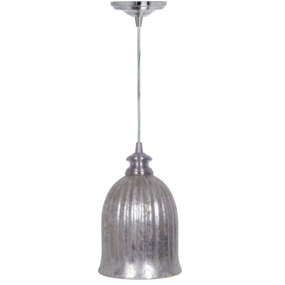 Pendant Lights – Hanging Lights – The Home Depot In Mercury Glass Globes Pendant Lights (Photo 12 of 15)