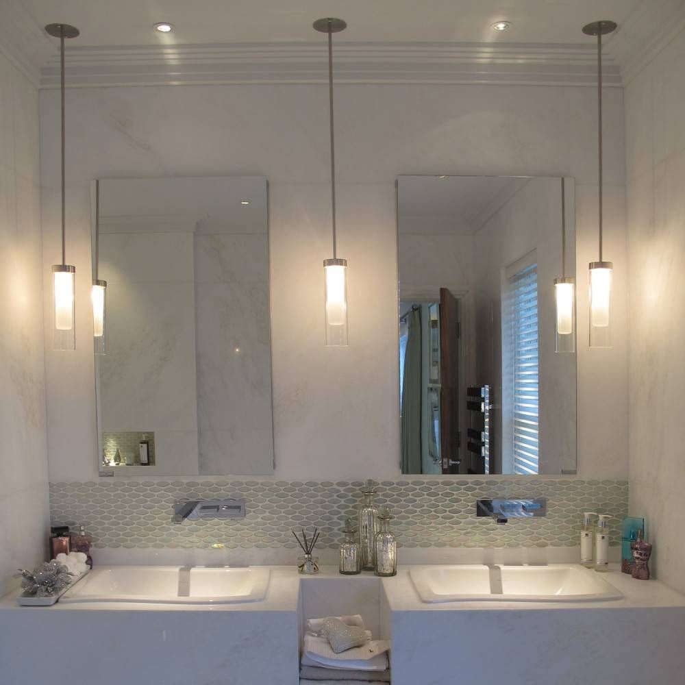 Penne Bathroom Halogen Pendant Light | John Cullen Lighting Throughout Battery Operated Hanging Lights (View 13 of 15)