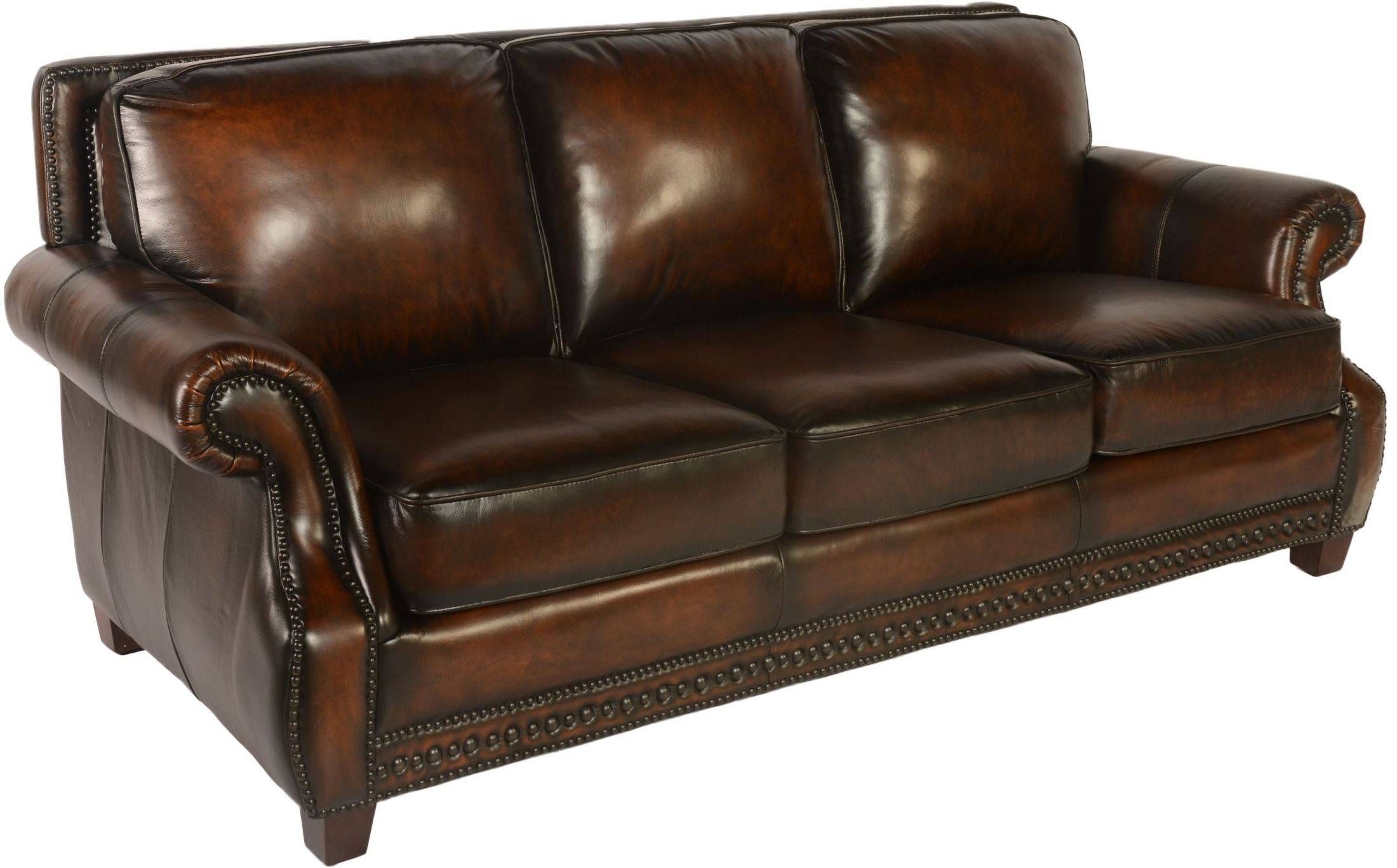 Prato Cocoa Brompton Leather Sofa From Lazzaro | Coleman Furniture For Brompton Leather Sofas (View 5 of 15)